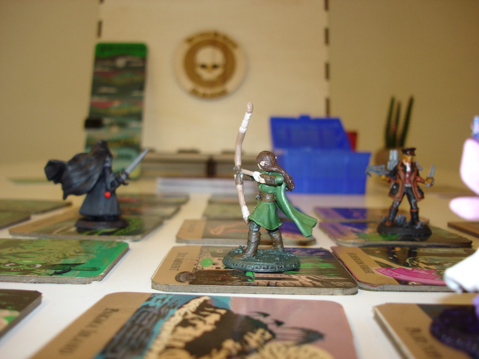 characters on the game board